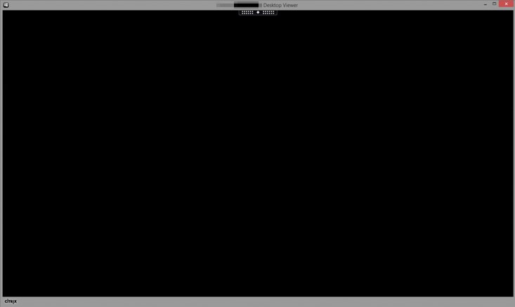Citrix Receiver svart skrivbord